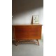 Buffet rotin , osier et bambou pieds compas -vintage
