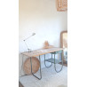Bureau bois et métal années 50