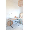 Bureau bois et métal années 50