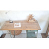 Bureau bois et métal années 50