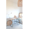 Bureau bois et métal années 50