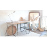 Bureau bois et métal années 50