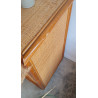 Buffet esprit enfilade en rotin circa années 70 vintage