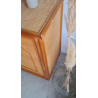 Buffet esprit enfilade en rotin circa années 70 vintage