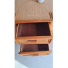 Buffet esprit enfilade en rotin circa années 70 vintage