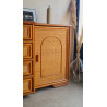 Buffet esprit enfilade en rotin circa années 70 vintage