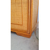 Buffet esprit enfilade en rotin circa années 70 vintage