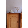 Buffet esprit enfilade en rotin circa années 70 vintage