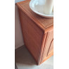 Buffet esprit enfilade en rotin circa années 70 vintage