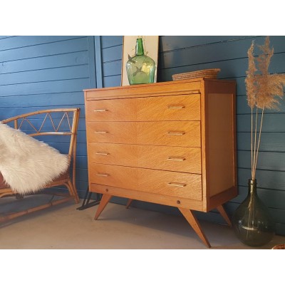 Commode  pieds compas  vintage