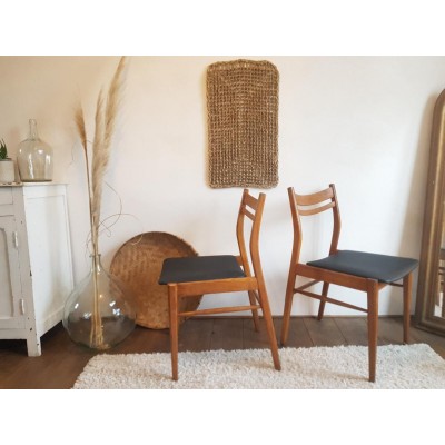 Paire de chaises scandinaves -  circa 1960