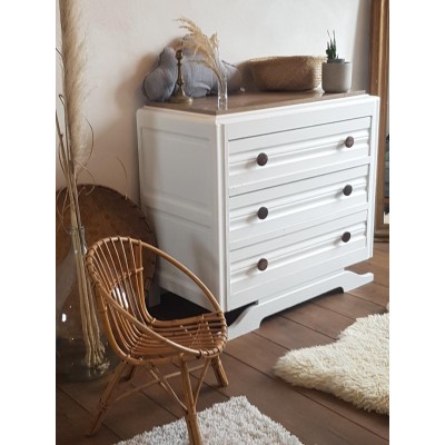 Commode art déco - blanche