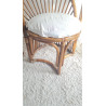 Paire de fauteuils en rotin graphiques circa années 60