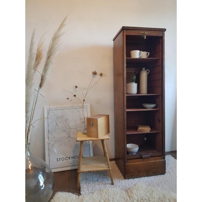 Meuble de métier - classeur à rideau - vintage