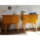 Paire de chevets pieds compas - circa 1960