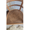 Paire de chaises esprit fauteuils anciens circa 1940 - assise gravée