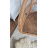 Paire de chaises esprit fauteuils anciens circa 1940 - assise gravée