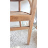 Paire de chaises esprit fauteuils anciens circa 1940 - assise gravée
