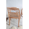 Paire de chaises esprit fauteuils anciens circa 1940 - assise gravée