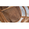 Paire de chaises esprit fauteuils anciens circa 1940 - assise gravée