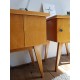 Paire de chevets pieds compas - circa 1960