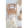 Paire de chaises esprit fauteuils anciens circa 1940 - assise gravée