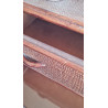 Commode en rotin brin vintage circa années 70