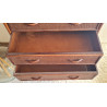 Commode en rotin brin vintage circa années 70