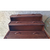 Commode en rotin brin vintage circa années 70
