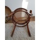 Fauteuil Fischel canné vintage