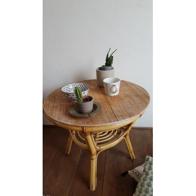 Table basse rotin