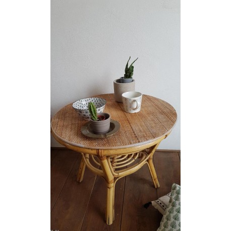 Table basse rotin