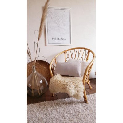 Fauteuil rotin et osier