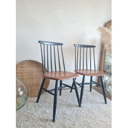 Paire de chaises Tapiovaara - modèle Fanett - années 60