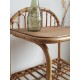 Table de chevet en rotin vintage