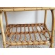 Table de chevet en rotin vintage
