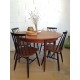 Table scandinave vintage avec rallonges