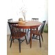 Table scandinave vintage avec rallonges