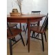 Table scandinave vintage avec rallonges