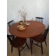Table scandinave vintage avec rallonges