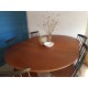 Table scandinave vintage avec rallonges