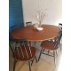 Table scandinave vintage avec rallonges