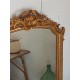 Miroir ancien doré avec fronton style Napoléon III