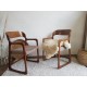 Paire de Fauteuils Traineaux Baumann - 1960