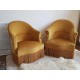 Paire de fauteuils crapauds