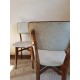 4 chaises bois et skaï vintage
