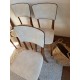 4 chaises bois et skaï vintage