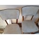 4 chaises bois et skaï vintage