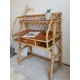 Bureau bambou, rotin et osier ciirca 1960 - pieds compas