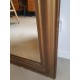 Miroir doré ancien de style Louis Philippe avec fronton